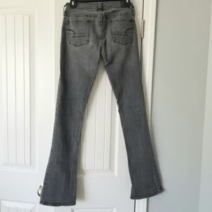 Women's American Eagle Gray Skinny Kick Jeans - 2L